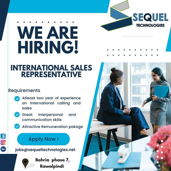 Sales Representative (International) - Sequel Technologies
