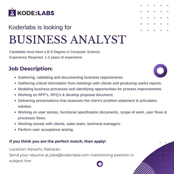Business Analyst - Koder Labs