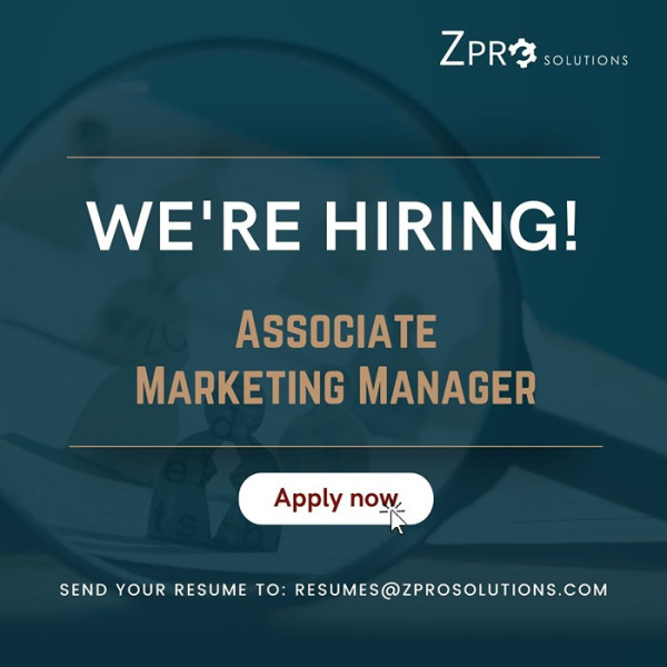 Associate Marketing Manager - ZPro Solutions