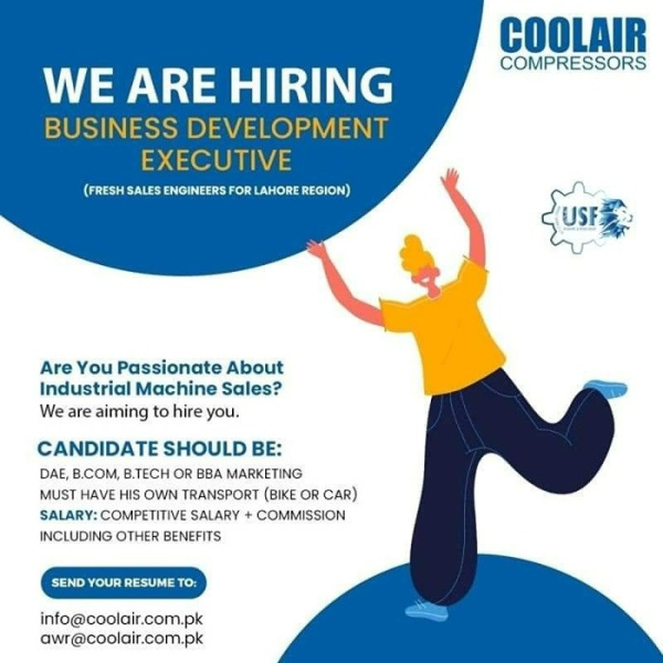 Executive Business Development (Sales Engineer) - CoolAir
