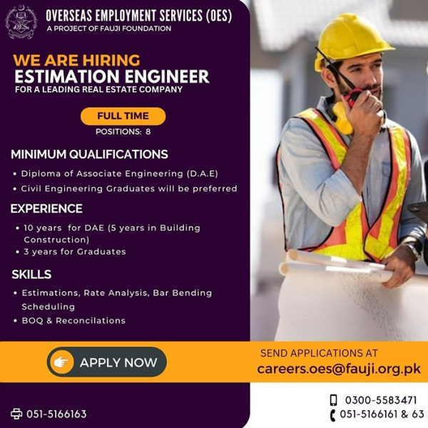 Estimation Engineer - OES Fauji Foundation