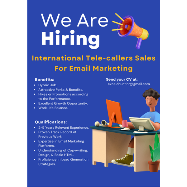 International Telecallers Sales (Email Marketing) - Excelohunt