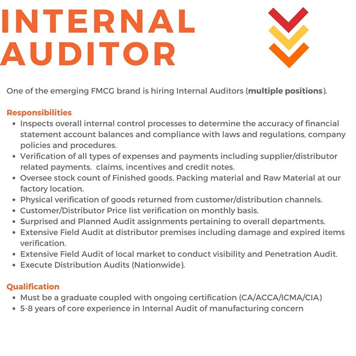 Internal Auditor - Karachi